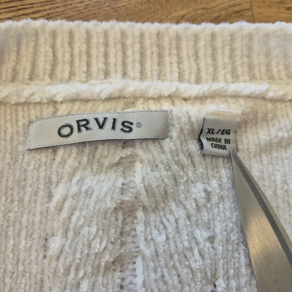Orvis Cream Chenille Sweater - Picture 5 of 8